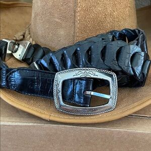 Brighton Women’s Black Leather Belt